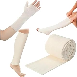Compression Tubular Bandage Size H for Large Legs, Knees, or Arms â€“ Latex Free Stockinette Cotton Spandex â€“ Fits Comfortably and Delicate to The Skin - Measures 6