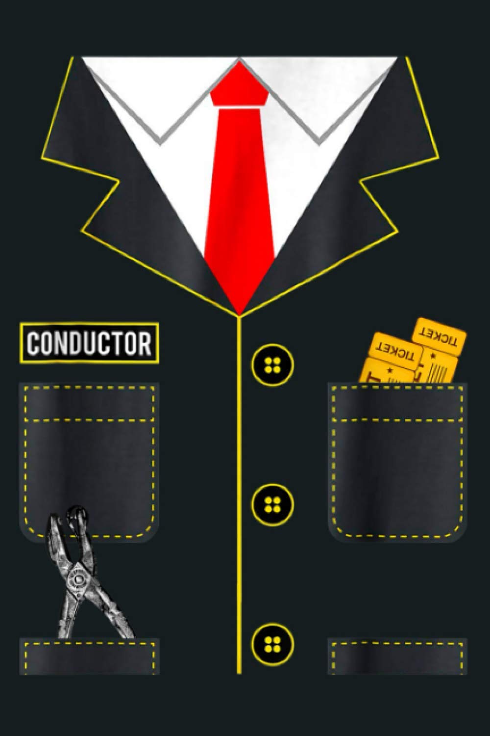 Train Conductor Uniform DIY Halloween Party Easy Costume: Notebook Planner -6x9 inch Daily Planner Journal, To Do List Notebook, Daily Organizer, 114 Pages