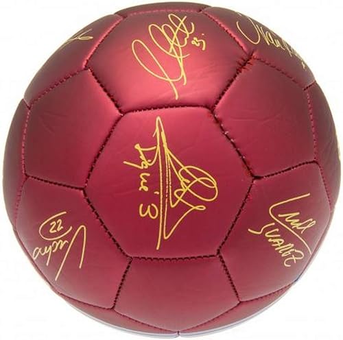Miniatura 2 de FC Barcelona Printed Signature Football, Rojo/Azul