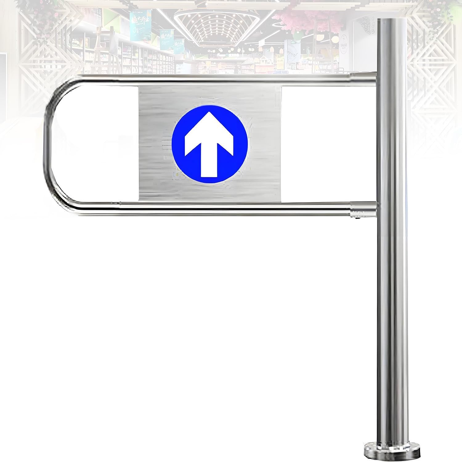 Universal Supermarket Entrance Safety Gate, Automatic Closing Unidirectional Door for Store for Library Supermarket Entrance Factory School Entrance Gate Rightdoor-60x100cm