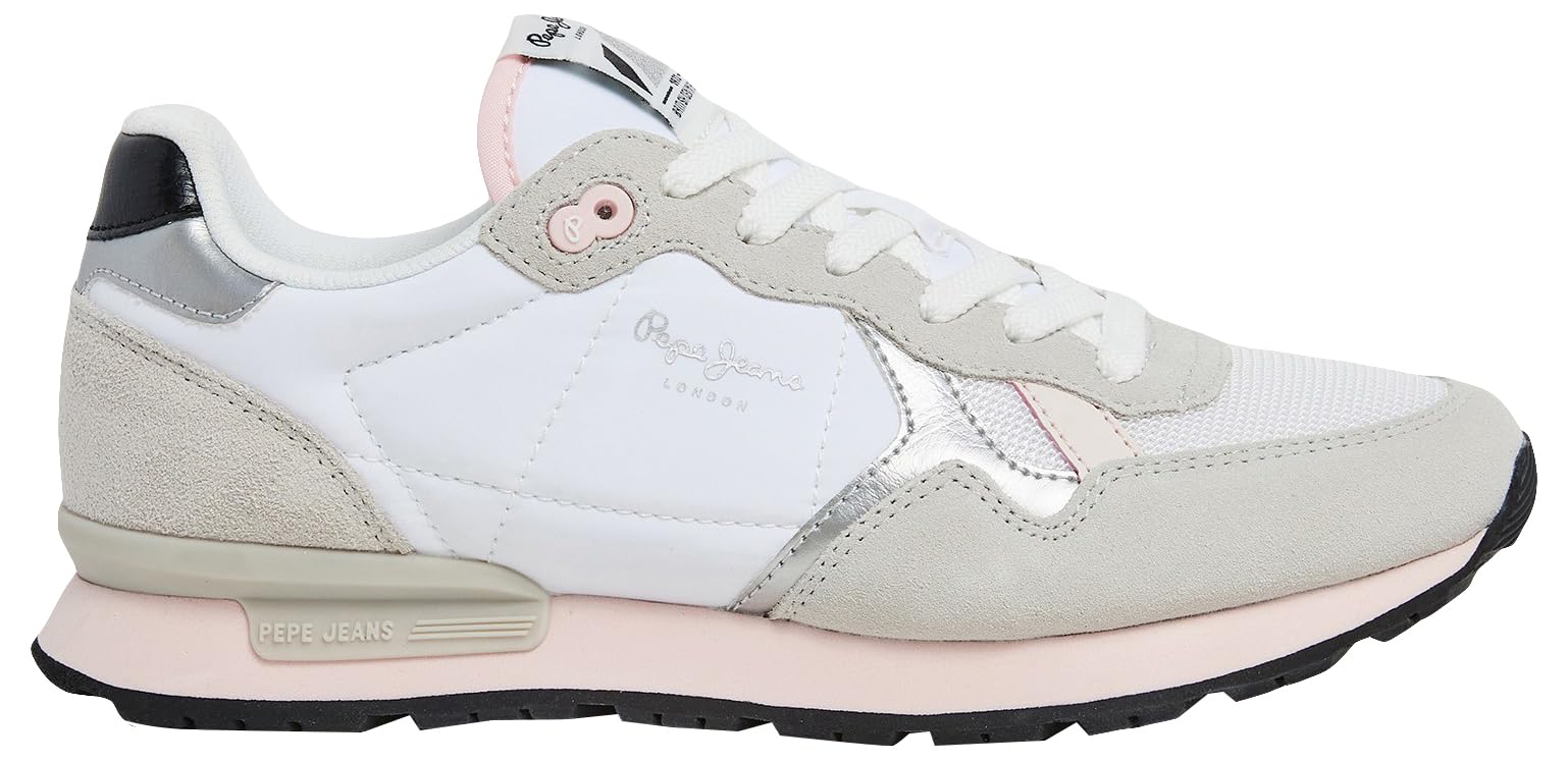 Pepe Jeans Brit Mix W, Zapatilla Mujer