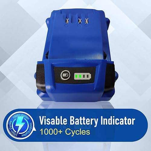 Miniatura 2 de 2 paquetes de batería de iones de litio de 24 V 3000 mAh para Kobalt 24V Max KB624-03 KB524-03 KB424-03 KB124-03 0673802 1051230 batería de