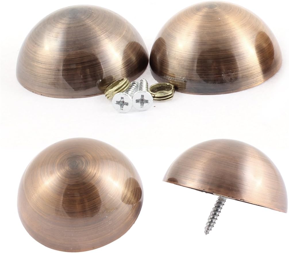 Advertisement 46mm Quality Parts Diameter Semicircle Glass Mirror Screw Type Nail Decor 4pcs Model:87as344qo677