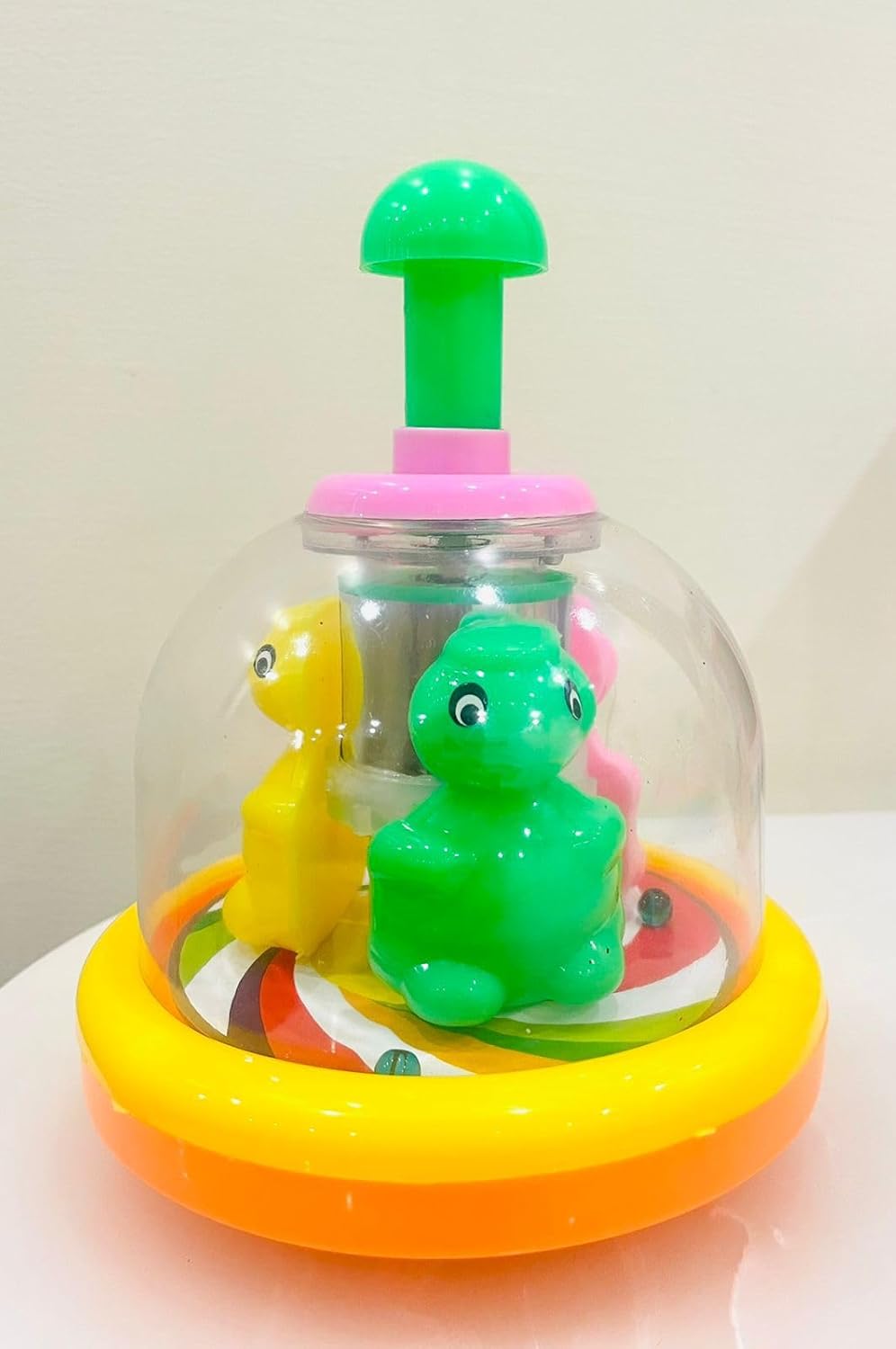 Rolling & Spinning Tourtle for Kids| Push & Spin Toys for Babies | Baby Toys Upto 6 Months | Push Toys for Toddlers Rattle, Multicolor