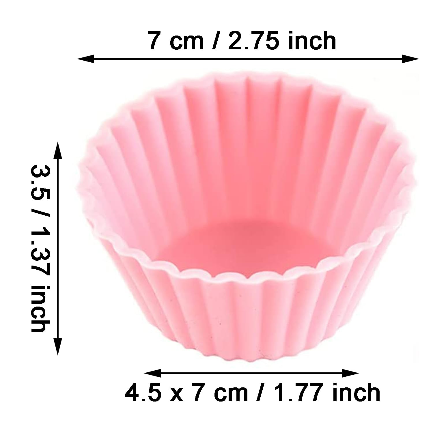 24 Stampini Muffin In Silicone - Set Completo Con Forme Rettangolari, Quadrate E Tonde - Foto 3