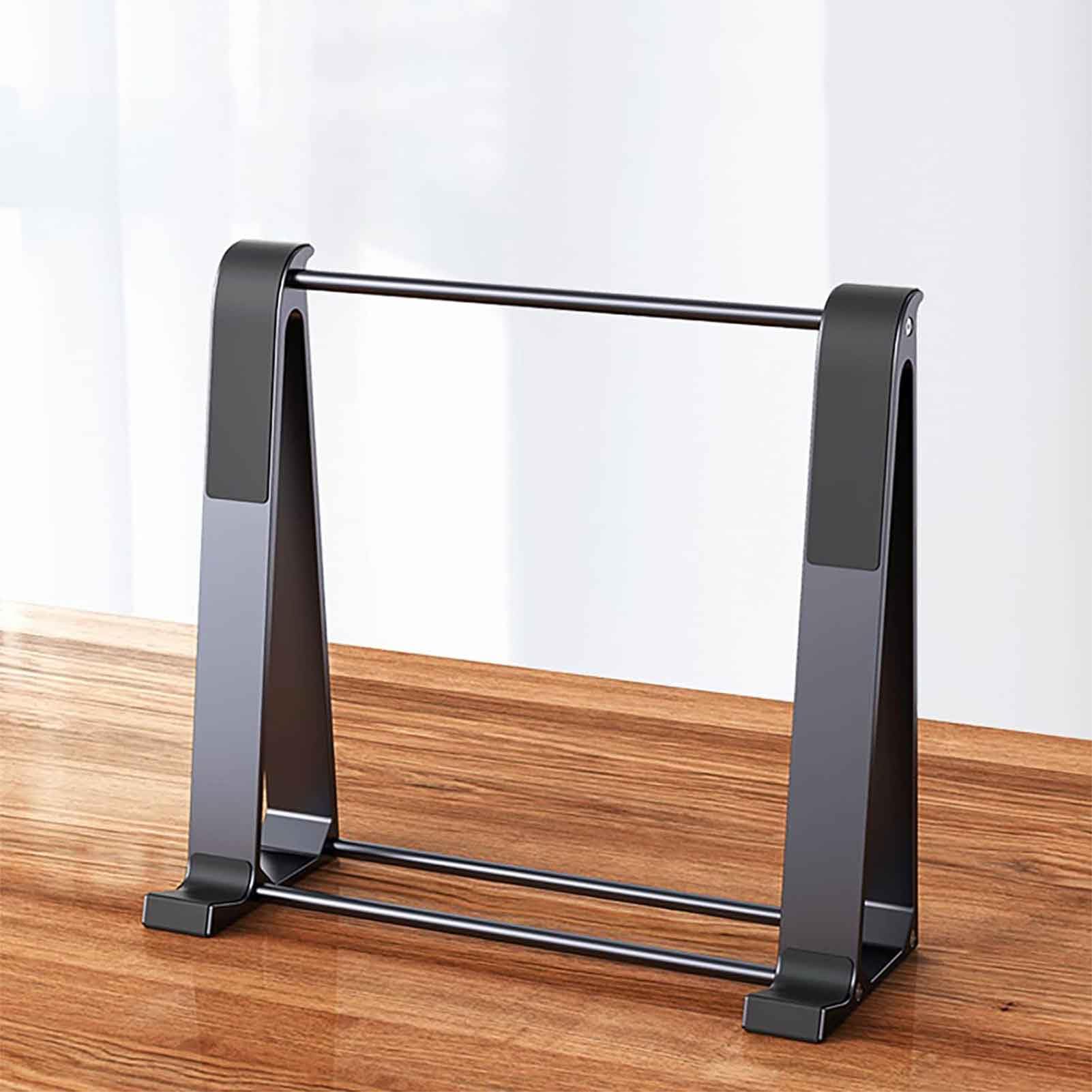 Grigio,22.5X21X8.5cm, Supporto Verticale per Il Raffreddamento del Laptop, Supporto per Laptop con Angolo di 30 Gradi, Supporto per Laptop in Alluminio Stabile e Robusto