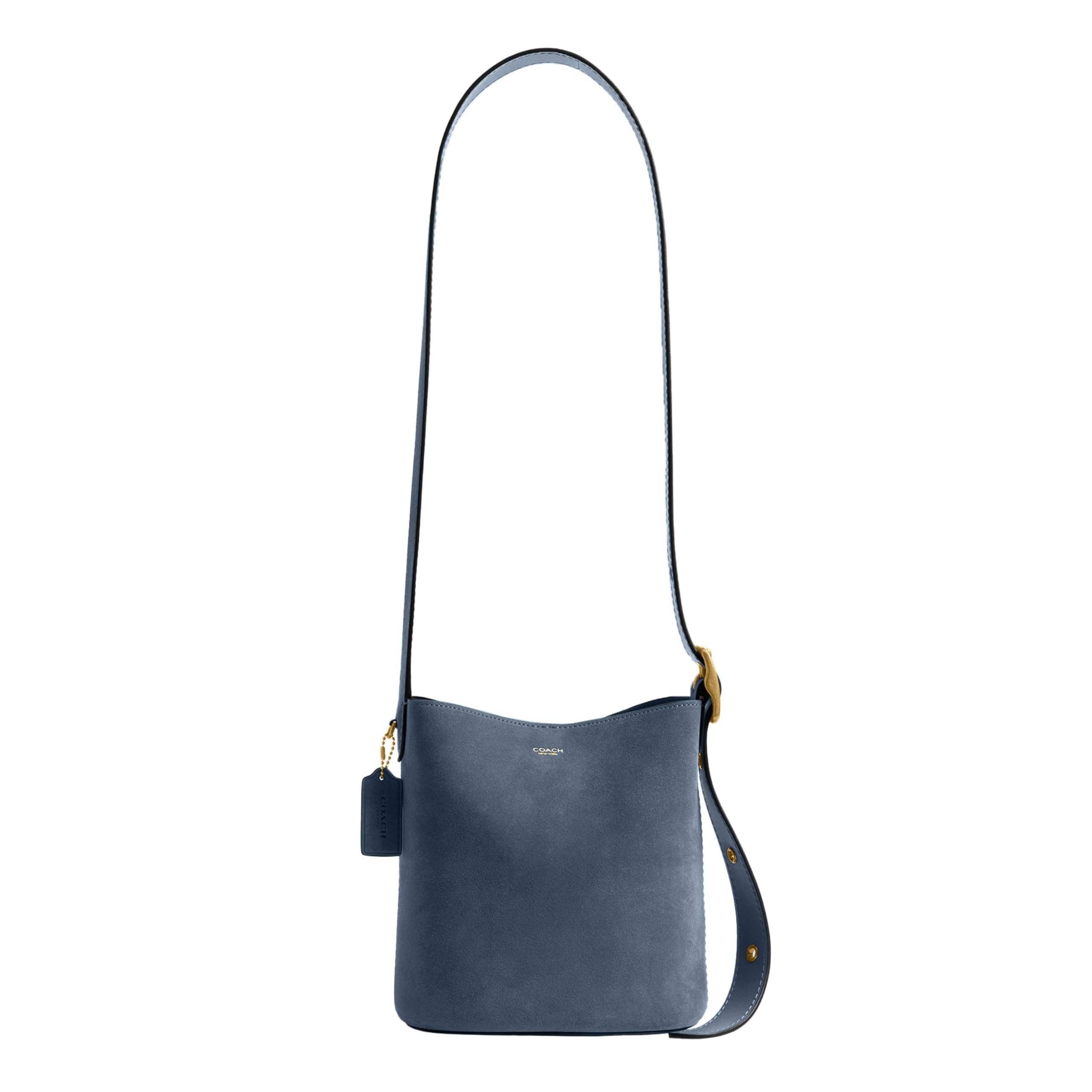 Amazon | COACH ブリーカー バケットバッグ 21, ライトデニムスエード