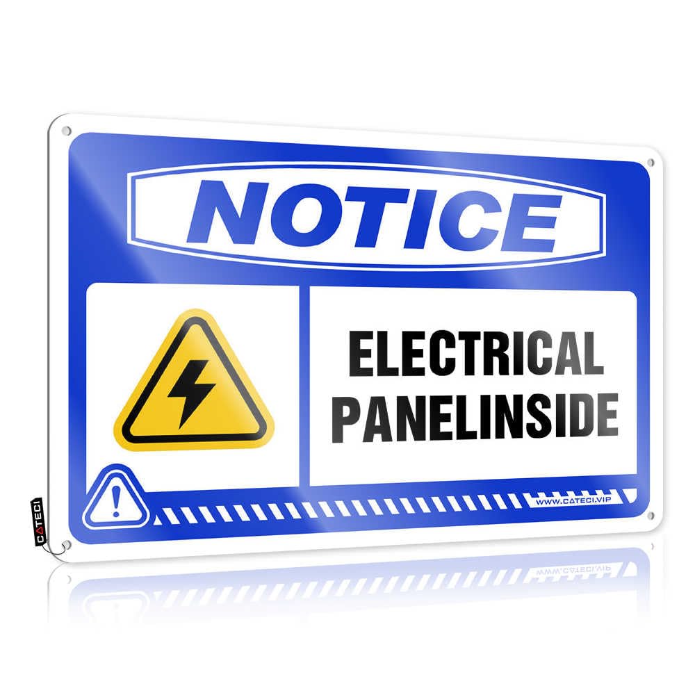 Fzfn Colour Matal Sign Rubber Camper Sarcastic Designer Notice Electrical Panel Inside - Easy To Hang Art(30X40cm)