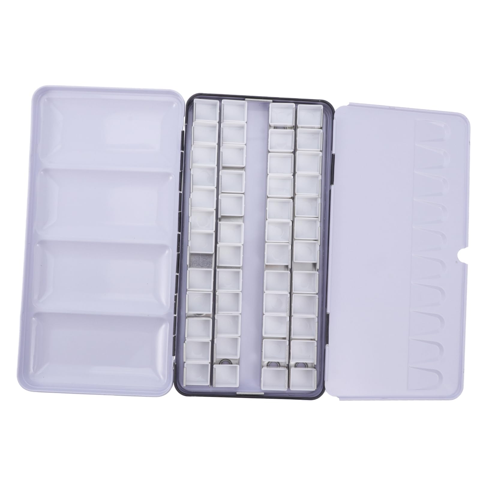 Caja Vacía de Pigmento de Hierro para Acuarela, Negra, Rellenable