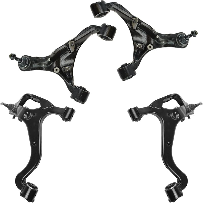Kit de braços de controle dianteiros TRQ com pivôs para Land Rover Range Rover Sport 2006–2009 – 4 peças