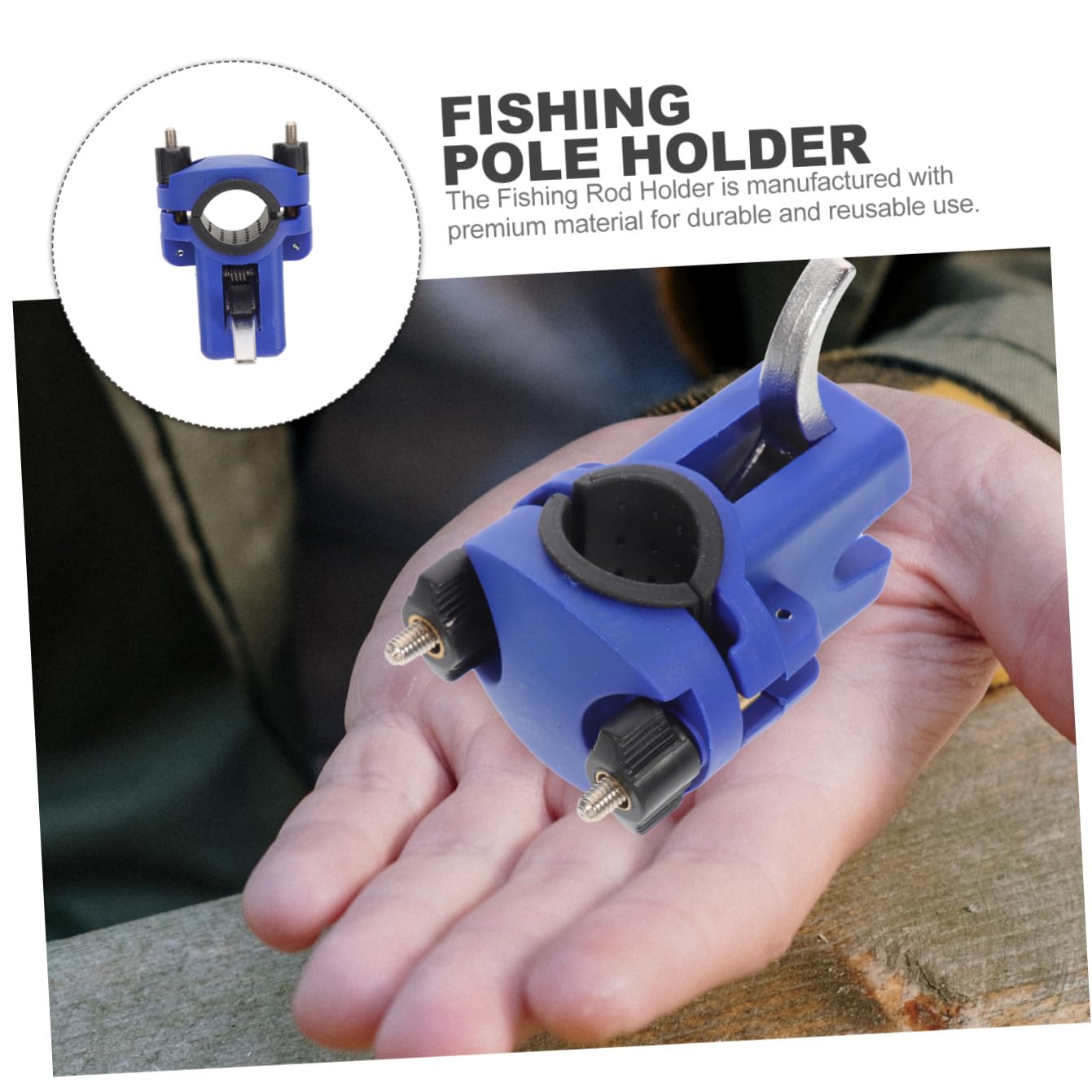 ABOOFAN 2 Pezzi Portacanna Portatile Per Kayak Da Pesca Supporto Per Canna Da Pesca Accessorio Per Barca Compatto Leggero Robusto Design Robusto