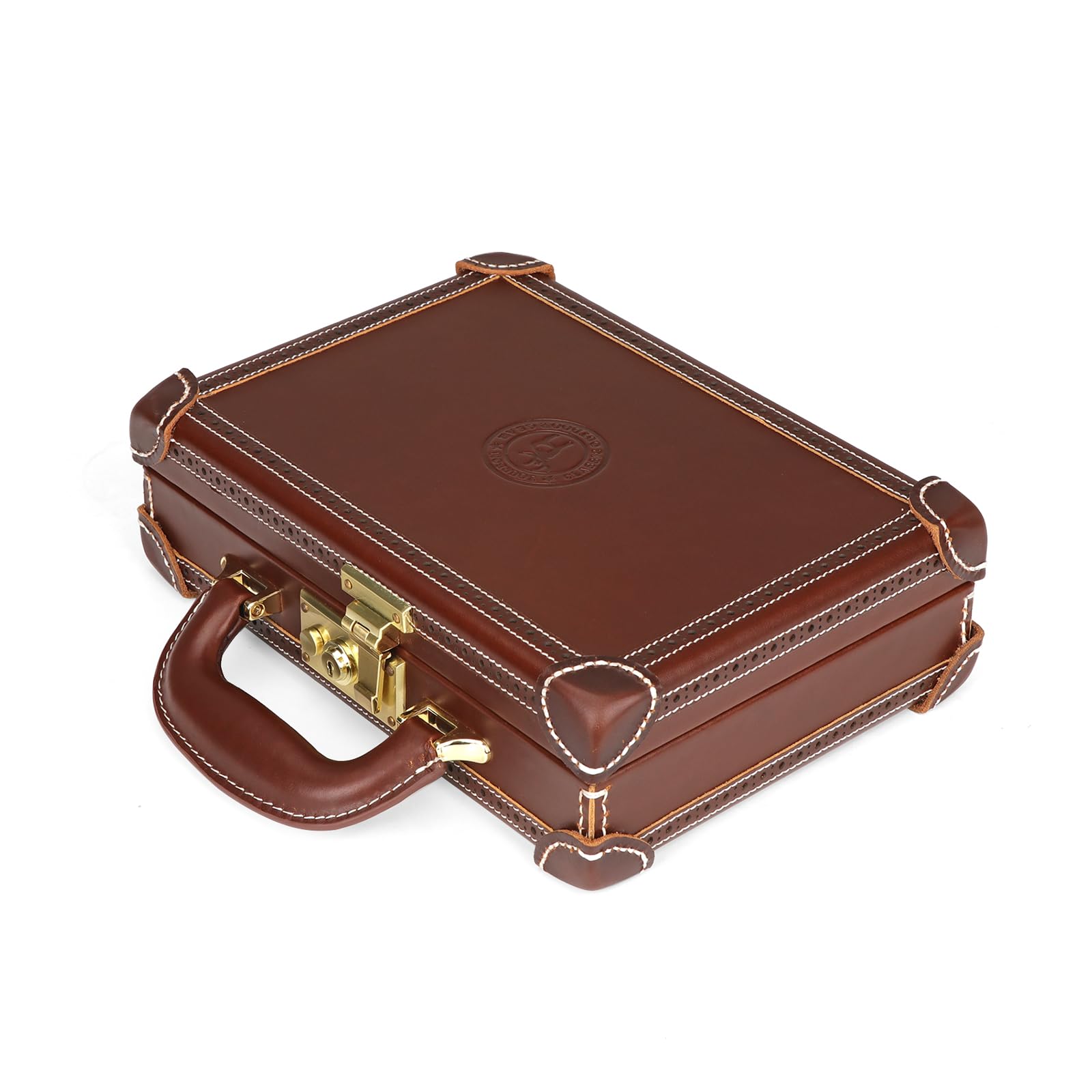 Amazon.co.jp: TOURBON ガンケース 本革 ハード ハンドガンケース 