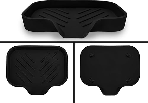 Miniatura 2 de 2 soportes de barra de jabón autodrenantes color negro de alta calidad - Elegante jabonera para uso en ducha y baño - Jaboneras versátiles para