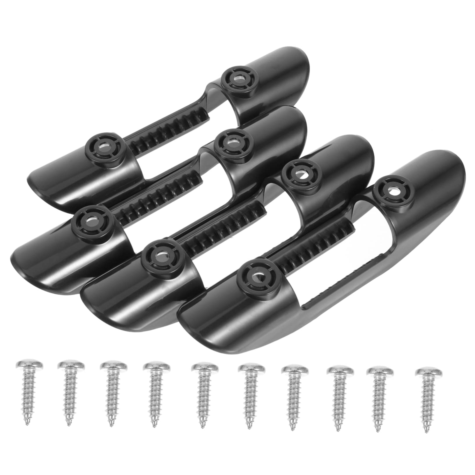 Happyyami Paddelschnalle Kajak Stecker Stange Kajak Paddelhalter Clip Bausatz handhaben Haken Kanu Paddelhalter Paddelklemme Fester Paddelhalter Stabiler Paddelclip Plastik Black