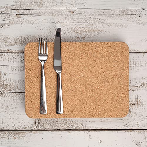 T&G Woodware T&G Rectangular Table Mats In Cork, 28 X 20 X 0.6 Cm, Set Of 6 #TOP1