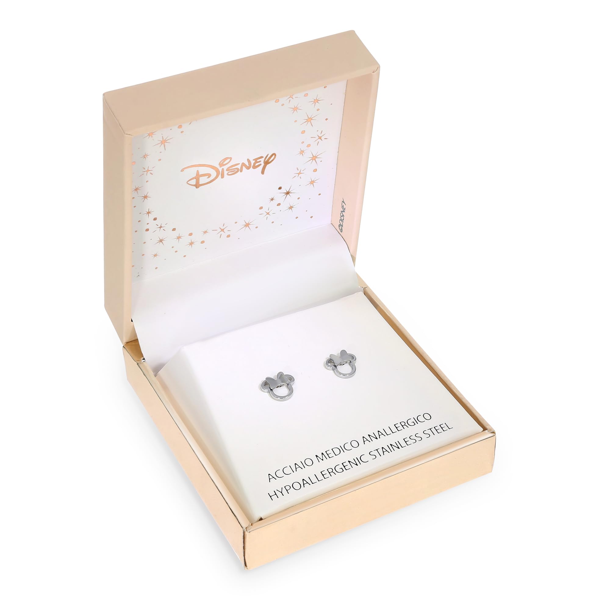 Disney Minnie Boucles d'Oreille Fille, Acier Inoxydable, taille unique, Bijoux Disney