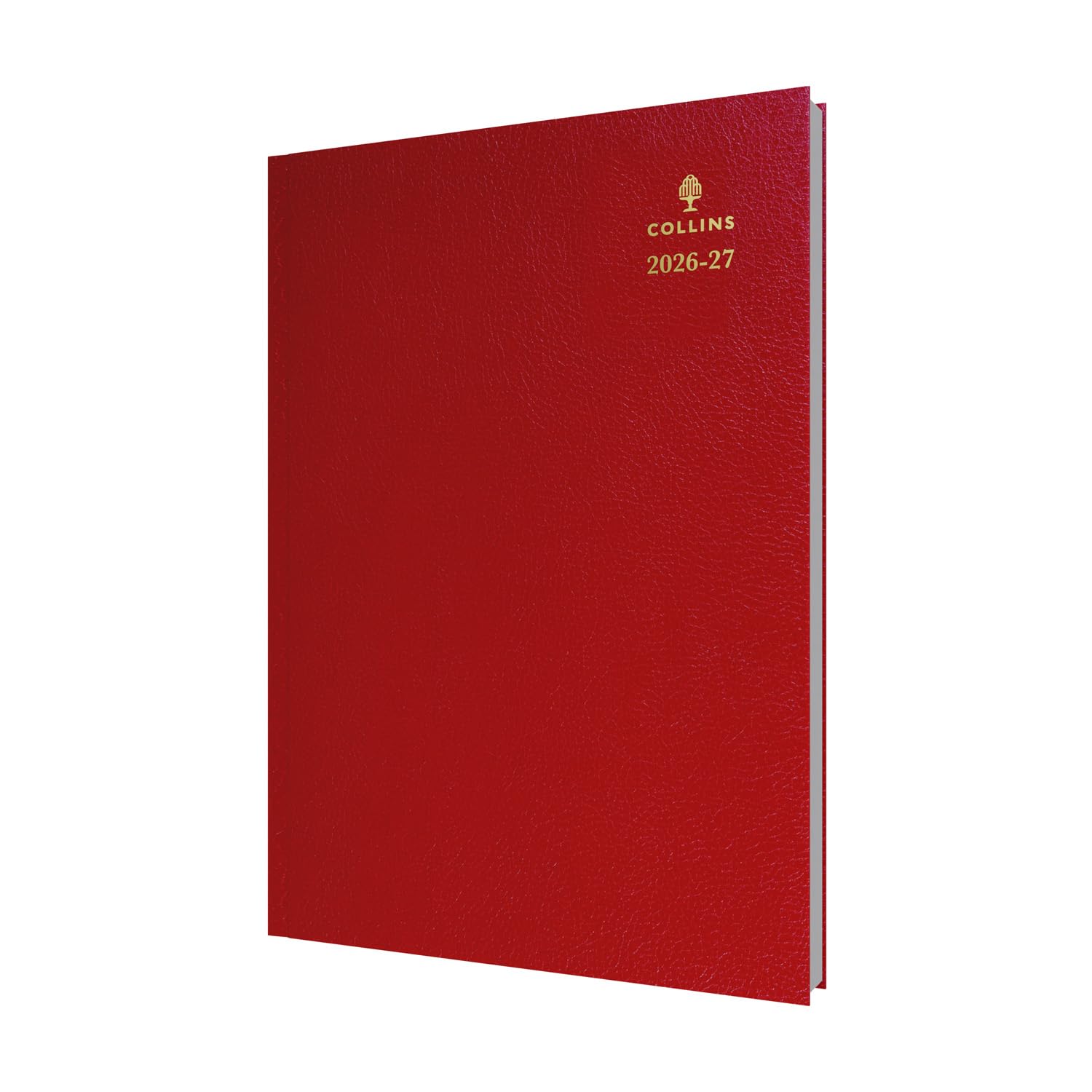 2026-2027 Mid/Academic Year Planner - 13 Month A4 Day-to-Page with Appointments - Collins Debden Desk Diary Red (44M.15-2627)