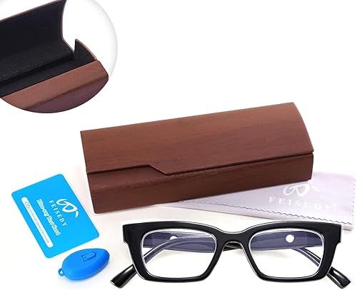 Miniatura 6 de FEISEDY Minimalista Diseño Rectángulo Anti-Azul Luz Hombres Mujeres Lectura Gafas Lector Ordenador B9010