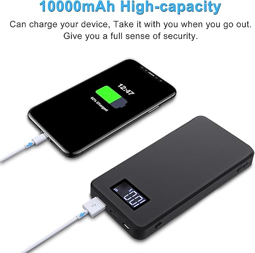 Miniatura 3 de Cámara de seguridad para el hogar de 64 GB, cámara de vigilancia 1080P, cámara interior con batería de 10000 mAh, visión nocturna, detección de