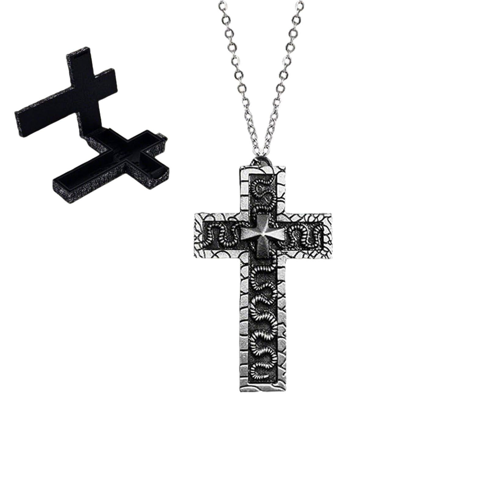 Chaîne Avec Pendentif En Forme De Croix Pour Homme - Or 333 8 Carats