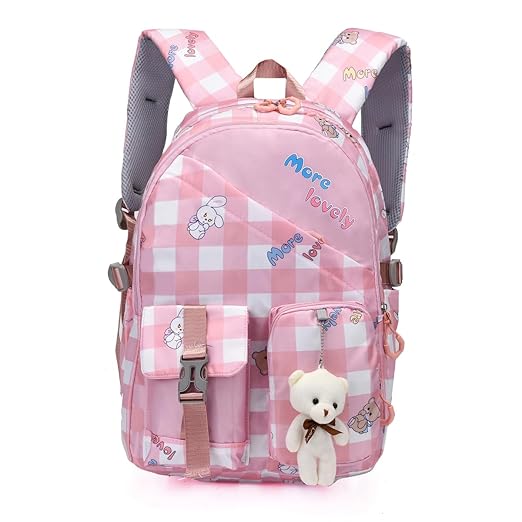 Tinytot 24 Litre, Stylish & Trendy Water Resistant Hi Storage School Collage Travel Backpack Bag for Girls & Women, 18 Inch