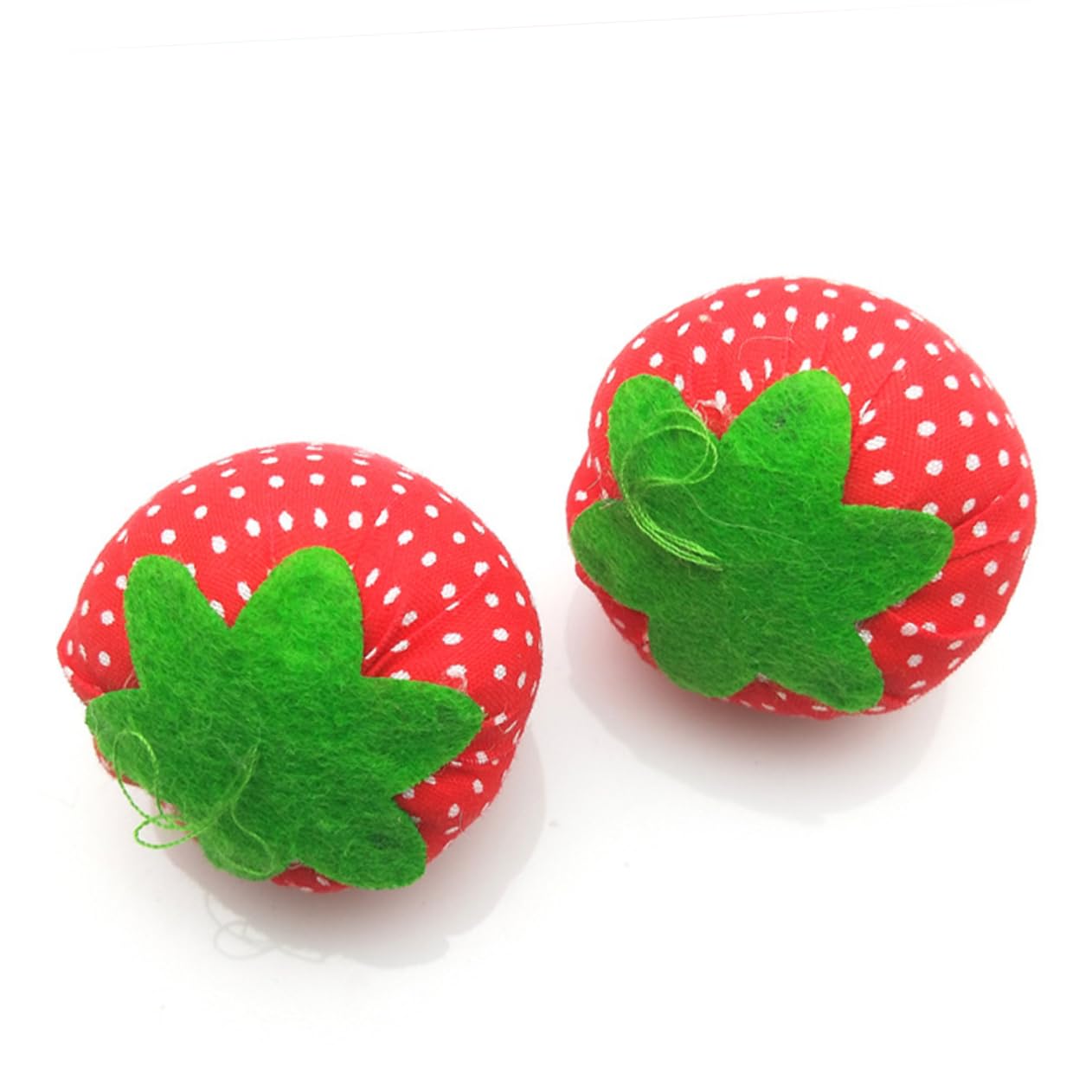 ERINGOGO 10Pcs Strawberry Shaped Sewing Pin Cushion Cute Needle Holder for Handcraft Sewing Projects for Quilting and Needlework Crafting Accessory