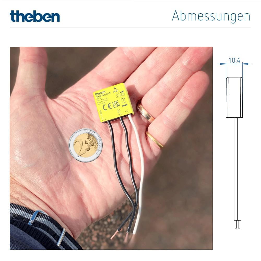 Theben Multipack 5400130 DIMAX 540 plus B, 6 Stück Mini Unterputz-Dimmer