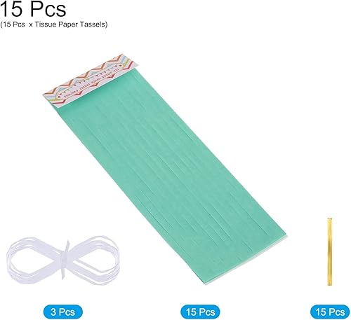 Vista 154 de MECCANIXITY 15Pcs Dark Purple Tassel Garland Banner with Rope Tissue Paper Tassels Party DIY Kits for Anniversary Wedding Birthday Party