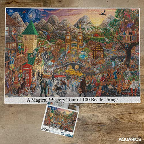 AQUARIUS Beatles A Magical Mystery Tour 3000 Piece Jigsaw Puzzle - Les Beatles, Paul McCartney, John Lennon, RIngo Starr, George Harrison AQUARIUS Beatles A Magical Mystery Tour 3000 Piece Jigsaw Puzzle – Image 3