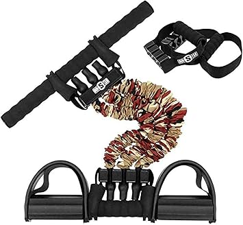 Pedal Resistance Band with Handle Situp Equipment, Multifunction Tension Exercise Rope Puller for Arm Leg Abs Training Home Yoga Workout FitnessColor90lb