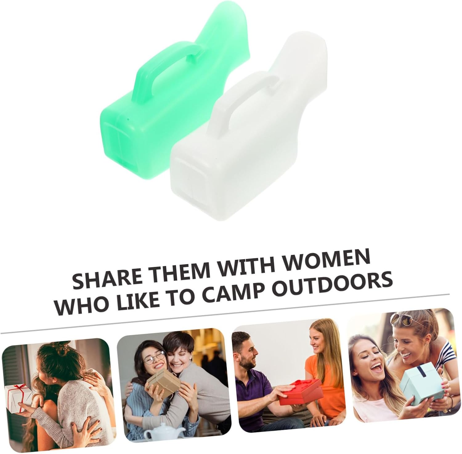 Hospital Patient Urinal 2 Pack Women's Portable Urinal Bottle Large Capacity for Outdoor Use