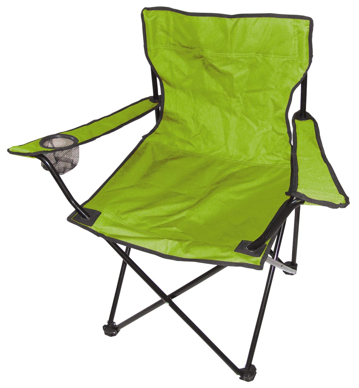 Mojawo 5tlg. Set di mobili da Campeggio in Alluminio, 80 x 60 x 68 cm, 1 Tavolo XL da Campeggio con Maniglia e 4 sedie da Pescatore, sedie Pieghevoli da Campeggio, Verde Lime