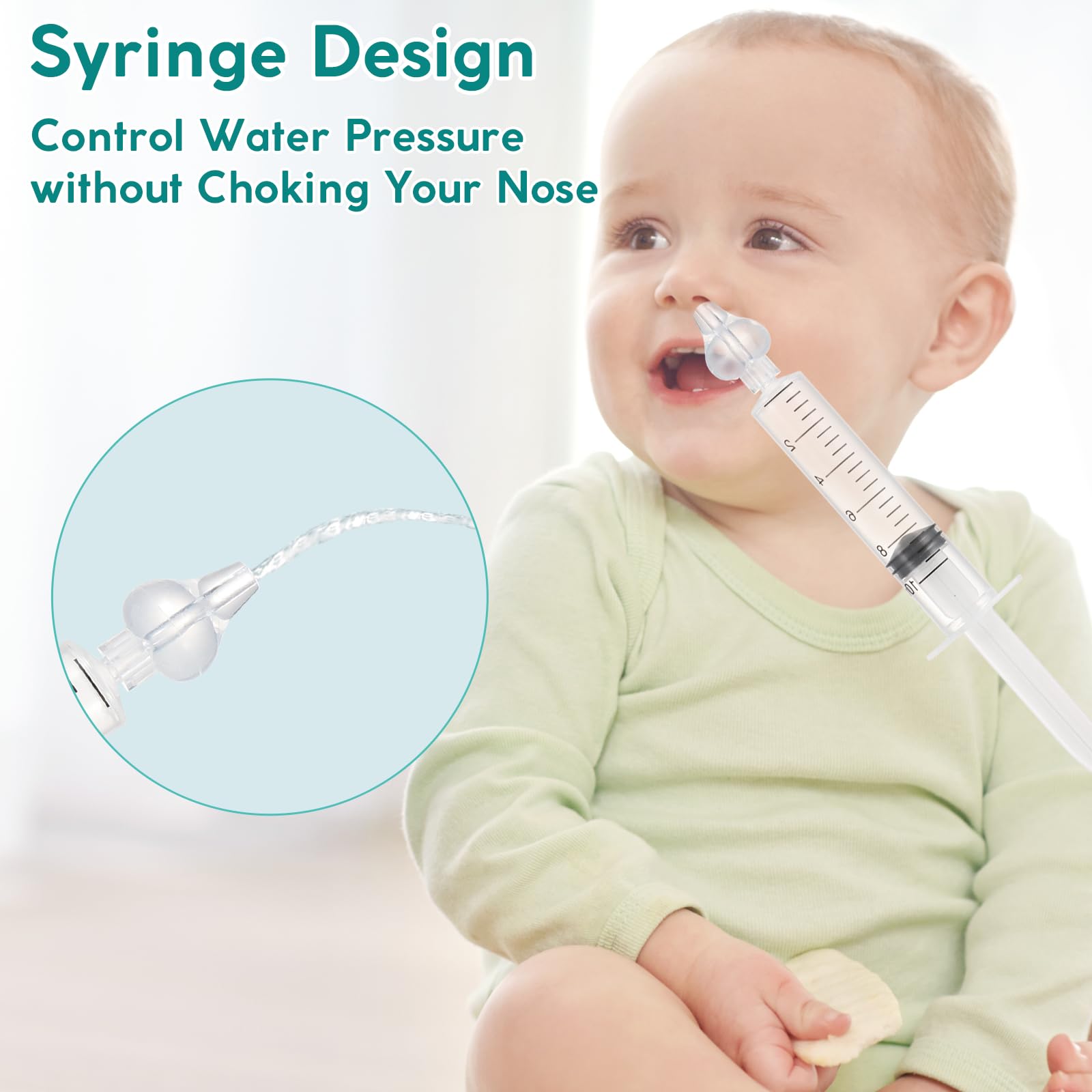 Blendura 4 Lot Seringue Nasale Bébé 10 ml, Nettoyeur de Nez pour Bébé et Enfant, Accessoire de Nettoyage Nasal Réutilisable, Portable et Facile à Utiliser