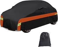 Luolety Vízálló Autótakaró FIAT 500/500C/500E/Abarth 2007-2024 6 Réteg Garázs Cipzárral 1