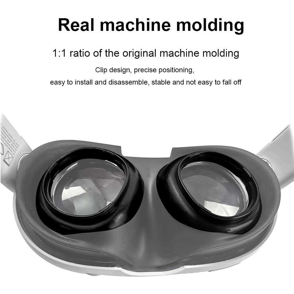 Brillen-Abstandshalter kompatibel mit Meta-Quest 3 VR-Objektivschutzhülle, kratzfester VR-Objektivschutz, R&L Brillenlinseneinsatz for Meta-Quest 3 Objektivschutz-Zubehör
