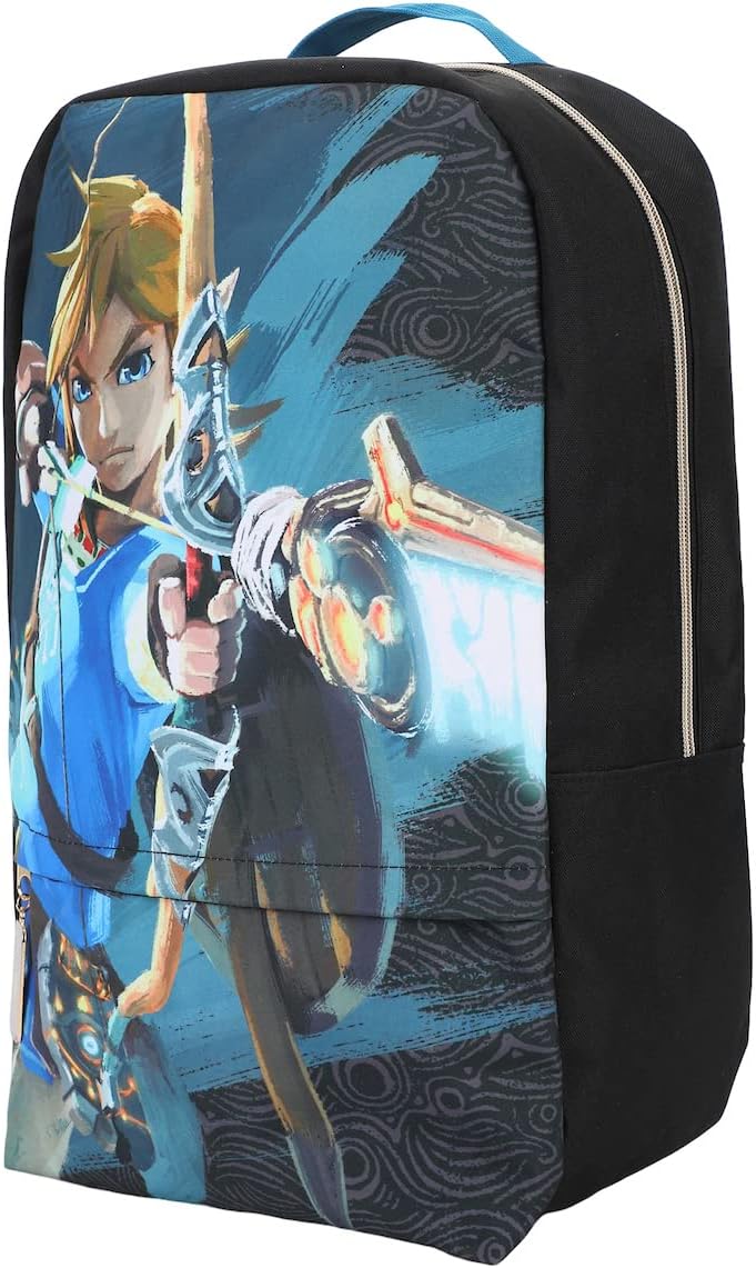 The Legend Of Zelda Breath Of The Wild Champion Link Black Laptop Backpack