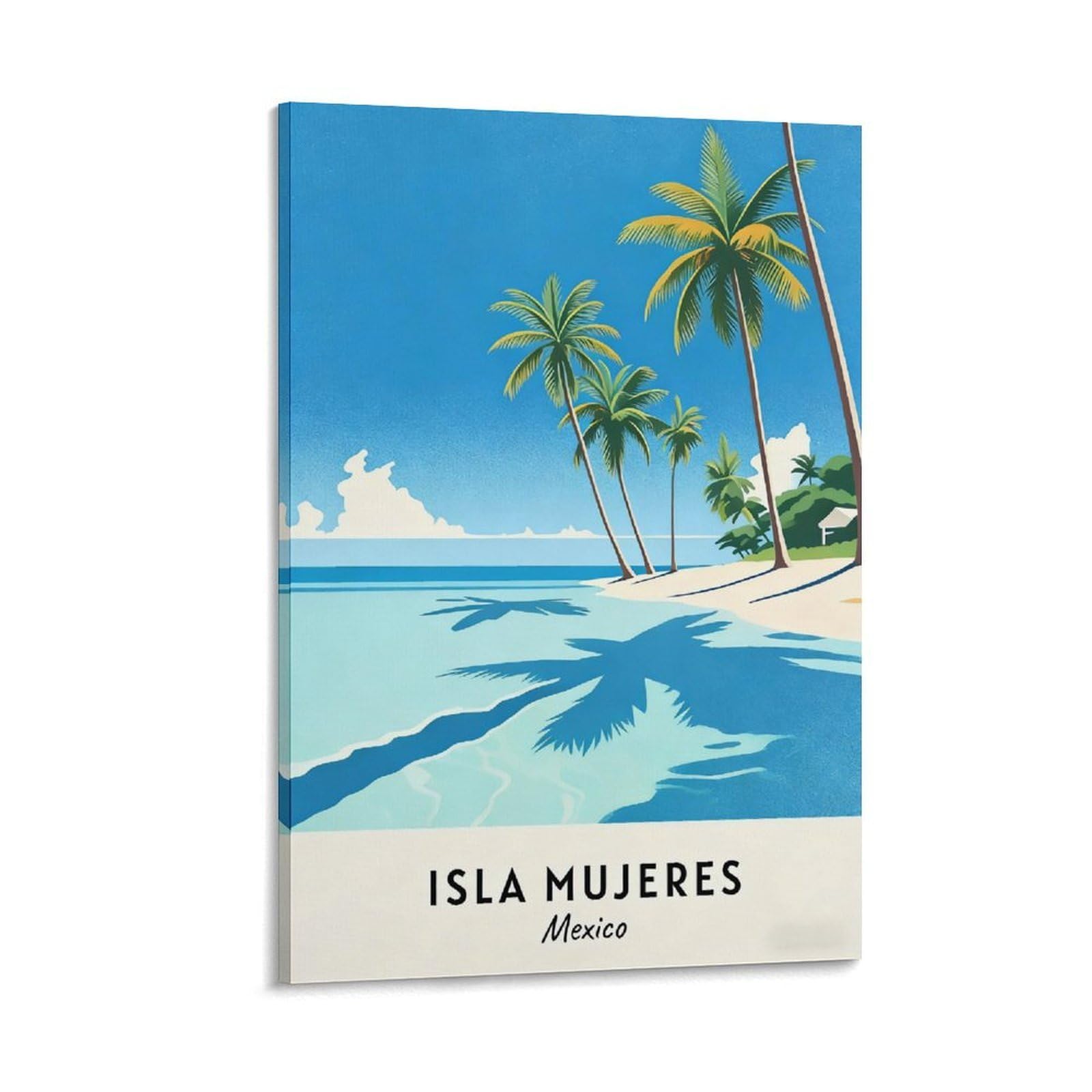 NHGEQAA Mujeres Mexico Vintage Travel Posters 08x12inch(20x30cm) Canvas Wall Art Print Picture