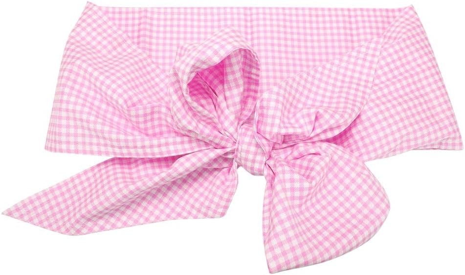 AYNEFY Newborn Swaddle Wrap,100% Cotton Skinfriendly Infant Swaddle Wrap Bow Sash Infant Bowknot Sash Blanket for Baby Swaddle Photography Shoot Prop(Light Plaid)