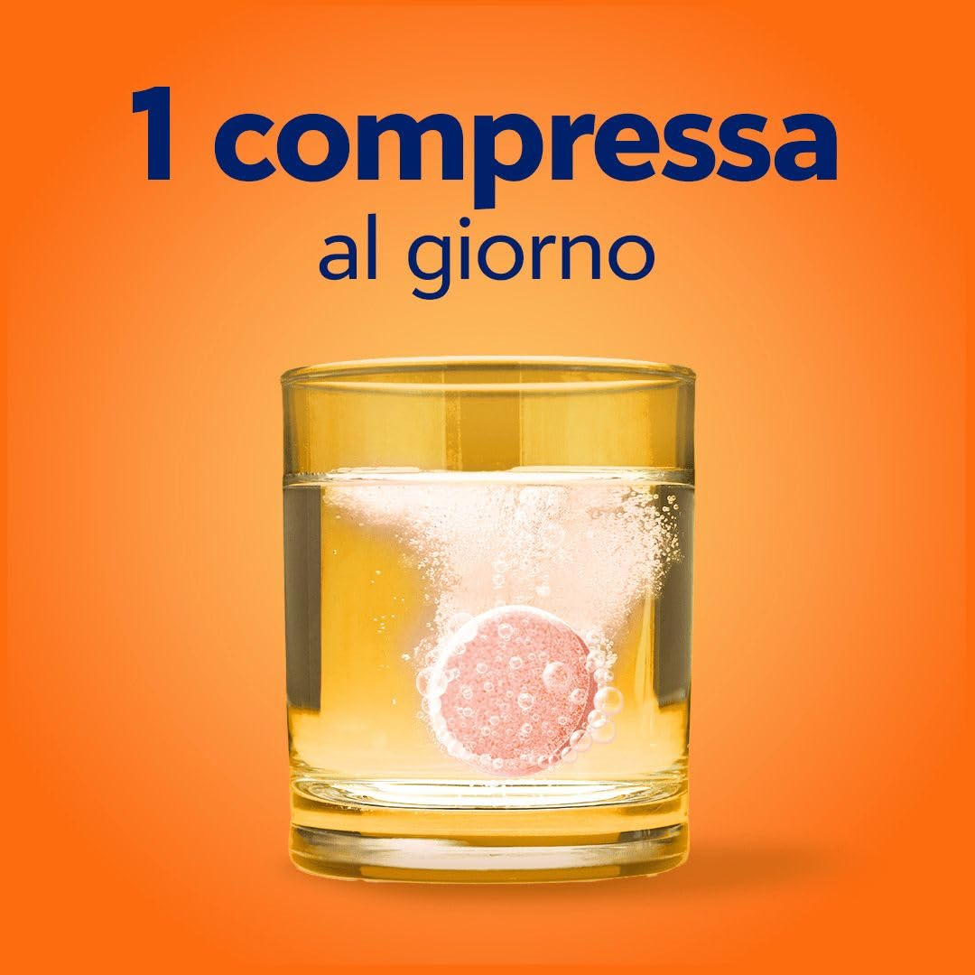 Cebion Vitamina C 1000 mg Effervescente Arancia,Supporta il Sistema Immunitario e il Metabolismo Energetico, 60 Compresse, Integratore Alimentare + portaombrelli