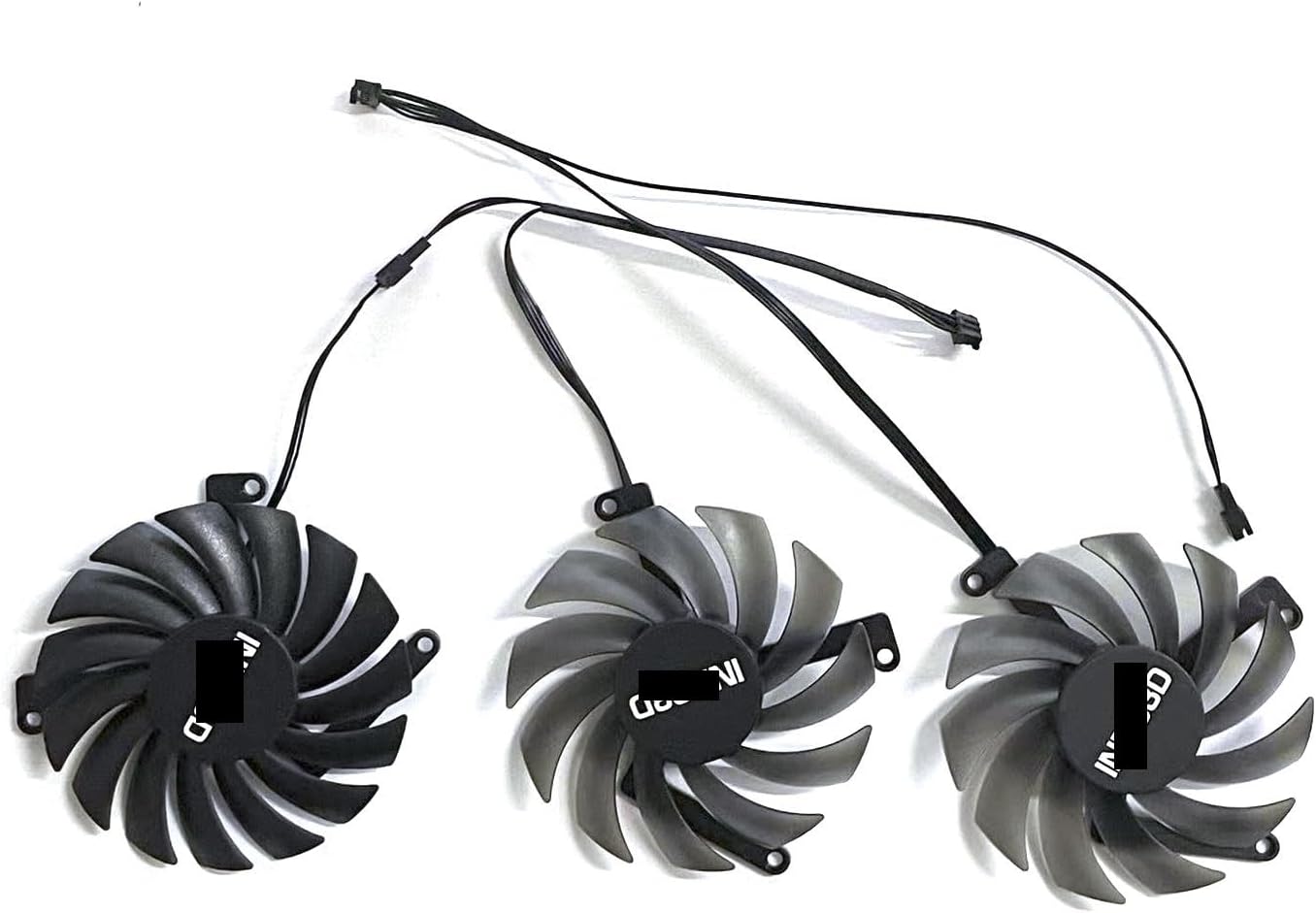 Graphics Card 85MM 4PIN CF-12915S CF-12910S DC 12V 0.35A GPU Fan Compatible with RTX4070 4070ti X3 OC Replacement Fan(W)
