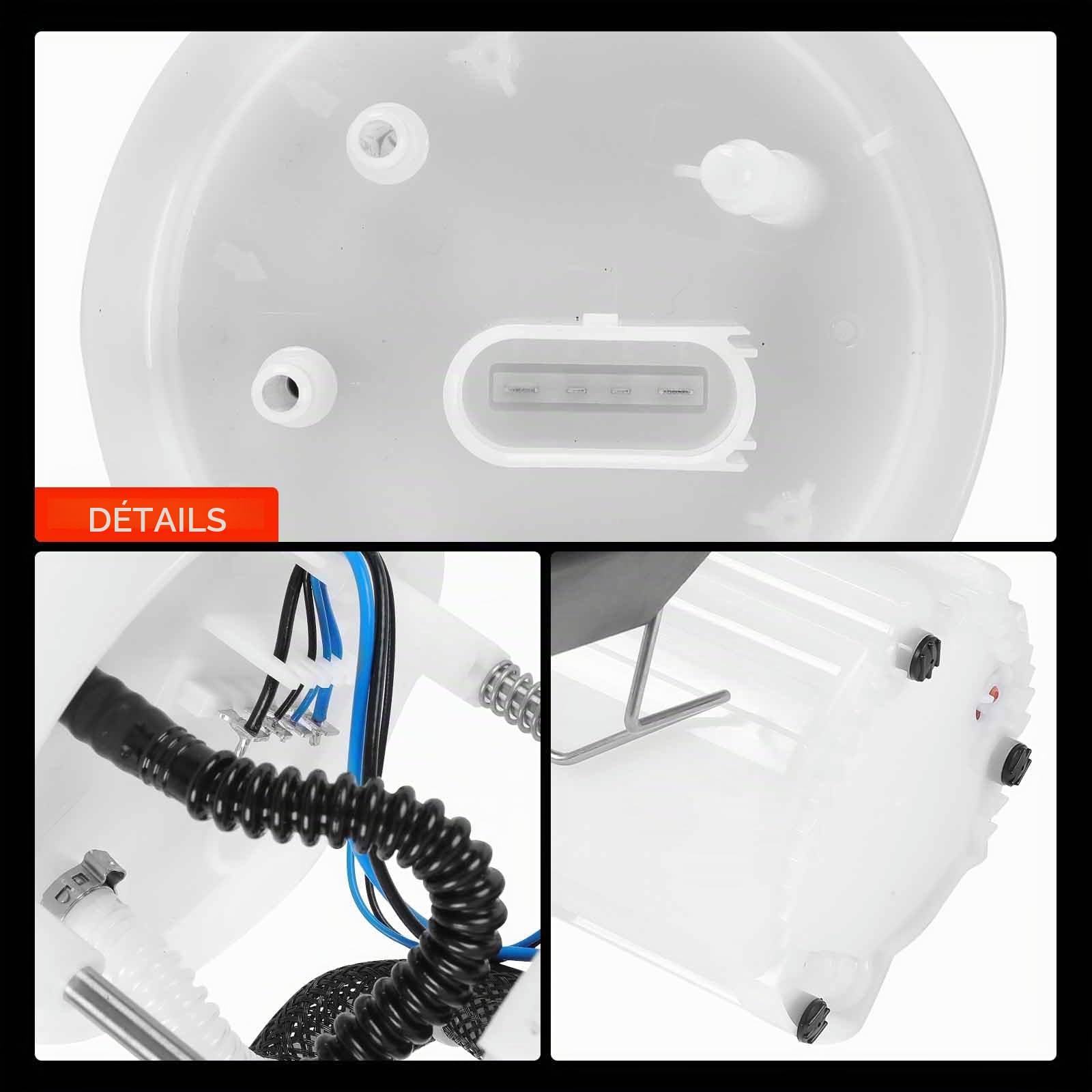 Pompe à carburant unité d'alimentation pompe à carburant compatible avec A3 Leon Toledo Octavia Roomster Bora Golf III Golf IV New Beetle 1993-2015 1J0919051H | sans capteur de pression, 4 broches, 1J0919051B; Compatible avec: Nouvelle Coccinelle 1C1 9C1,