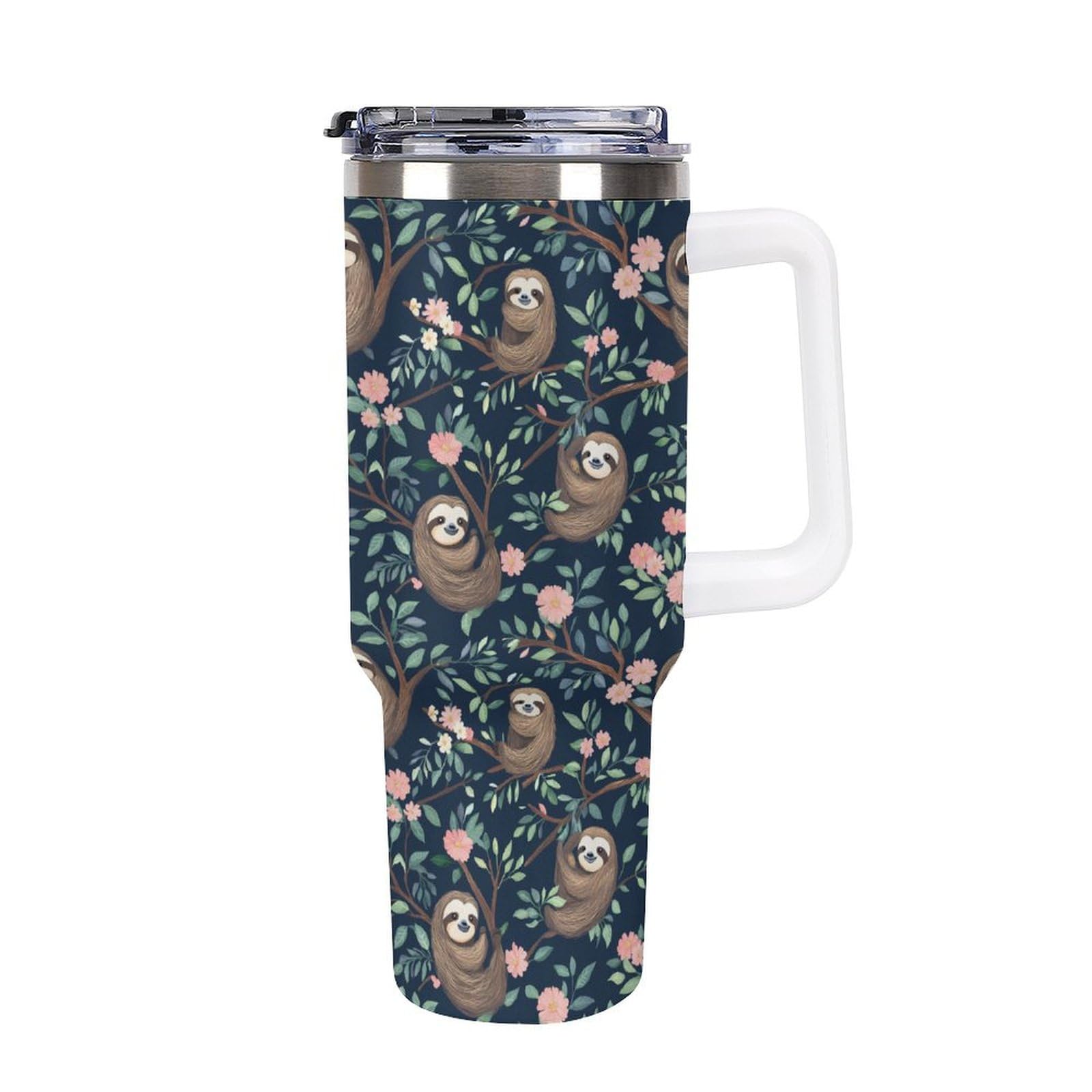 Grande tasse paresseux 40 oz blanche pour pauses café au bureau