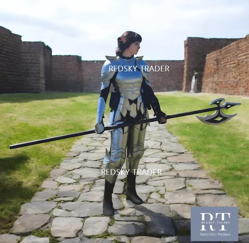 Handmade Steel Full Body Armor Suit – Polished Medieval LARP & Cosplay Costume