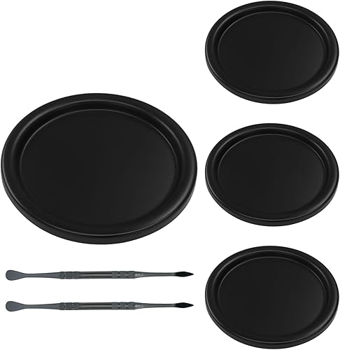 4 portavelas de hierro negro (3.8 pulgadas de profundidad x 0.2 pulgadas de alto), elegante soporte para velas LED y pilar, bodas, conos de