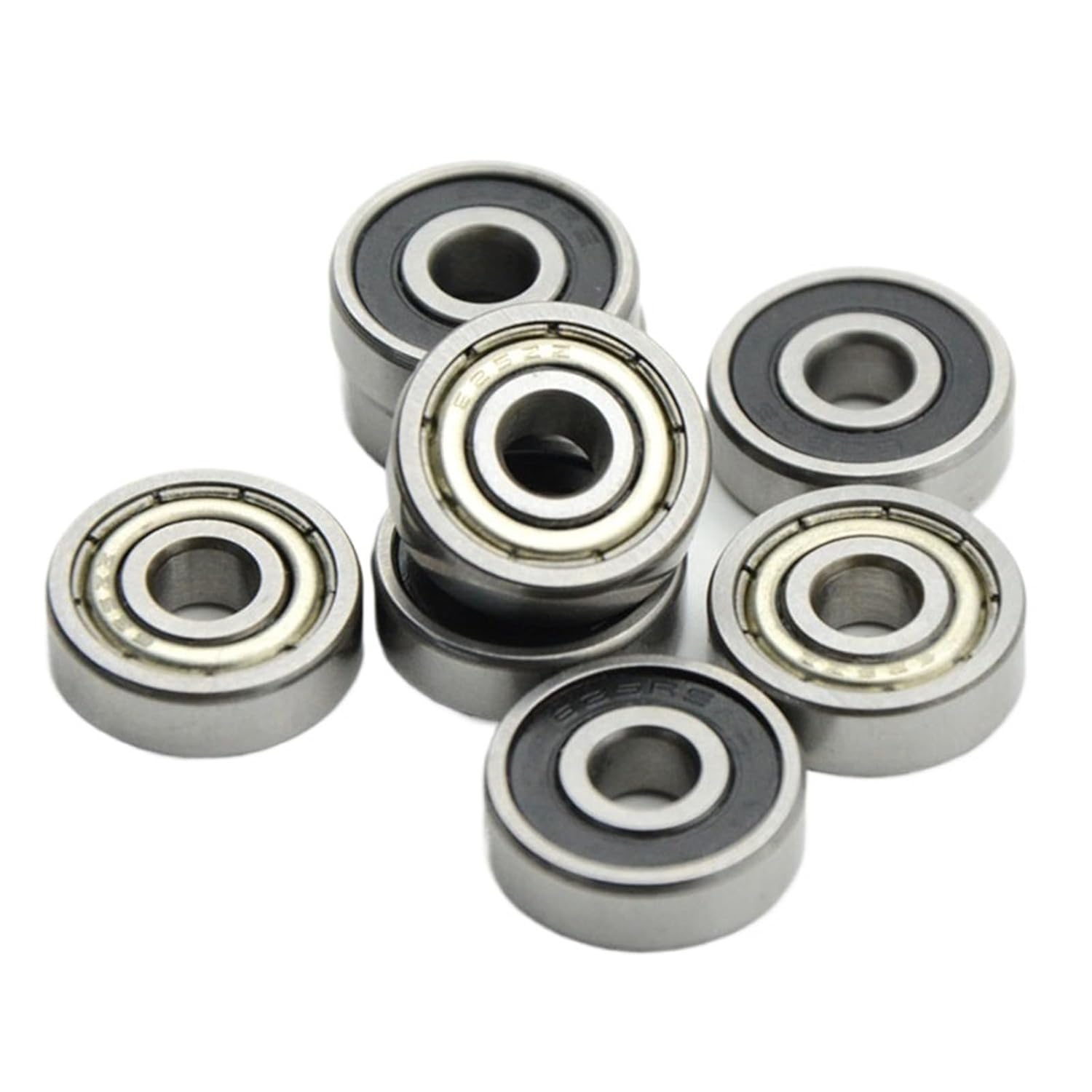 10Pcs 625RS 5 * 16 * 5mm ABEC-5 Ball 625-2RS Bearing 625 ZZ 2RS(625zz 5x16x5mm)