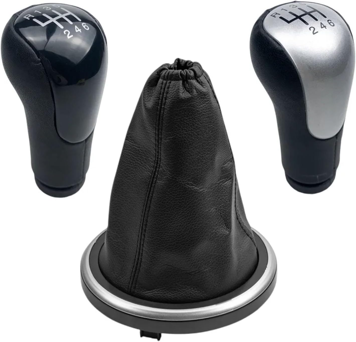 Oulesh Shift Boot for Ford Fiesta Mk6 Fusion Transit Connect 2002-2008, Car Gear Shift Knob Gaiter Boot Cover Case Collar