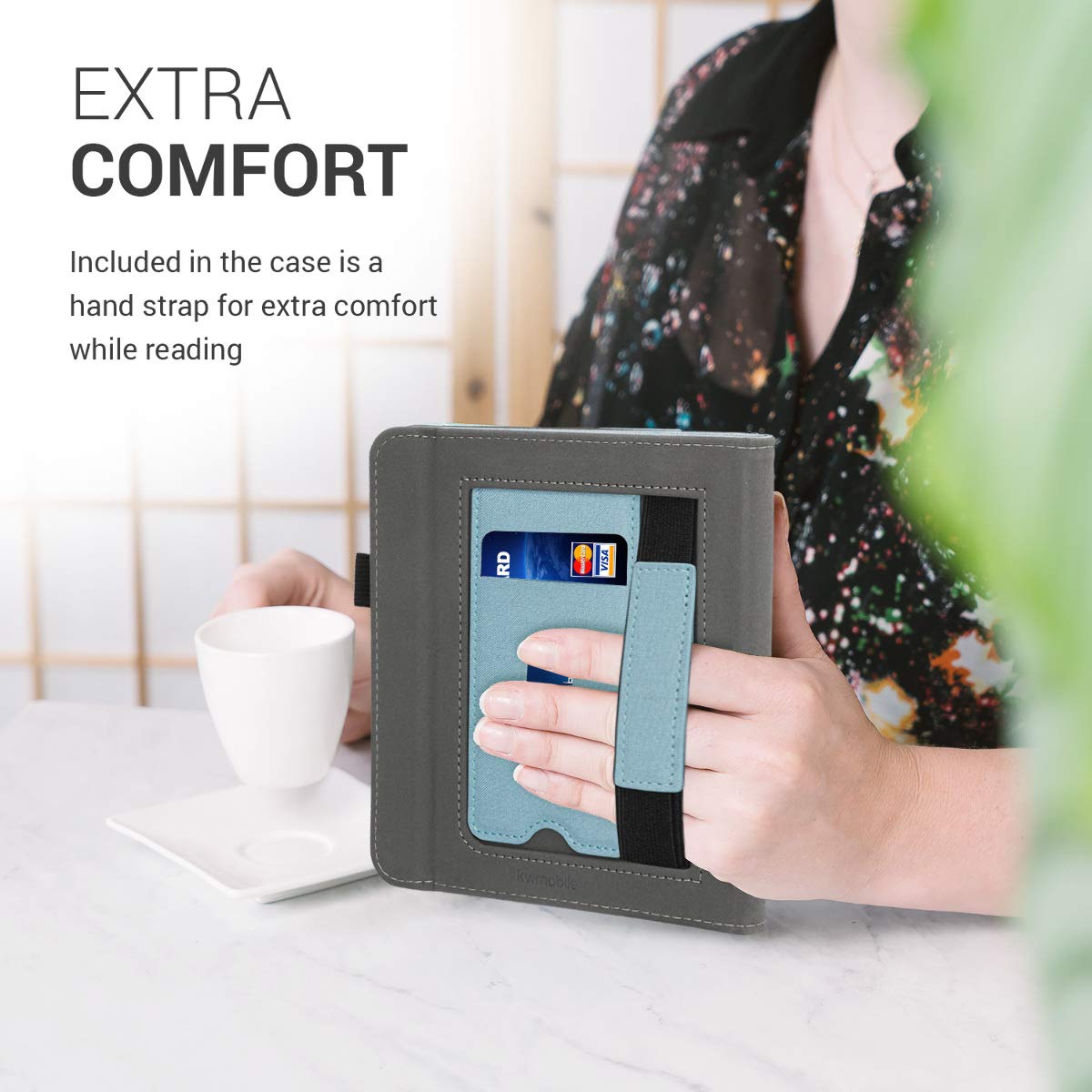 Amazon.co.jp: kwmobile Kobo Libra H2O対応 ケース - 電子書籍カバー