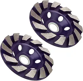 Kit com 2 Discos Rebolo Diamantado para Desbaste – Ideal para Parede, Concreto e Piso, Alta Performance e Durabilidade Compatível com Esmerilhadeira, Corte Preciso e Acabamento Profissional