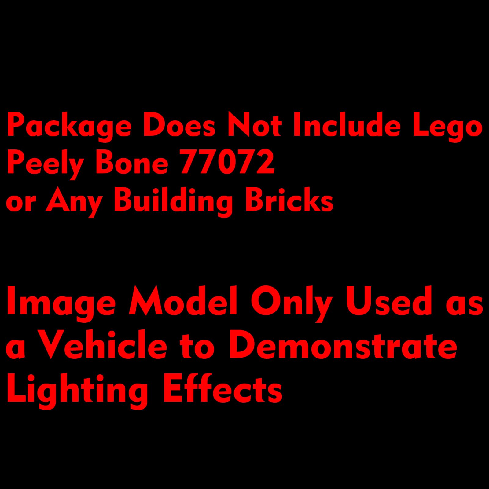 LocoLee Light kit Compatible with Lego Peely Bone Fortnite 77072 - Only Lights, NO Bricks, Lighting Accessories Compatible with Lego 77072 Fortnite: Skeleton Banana Man