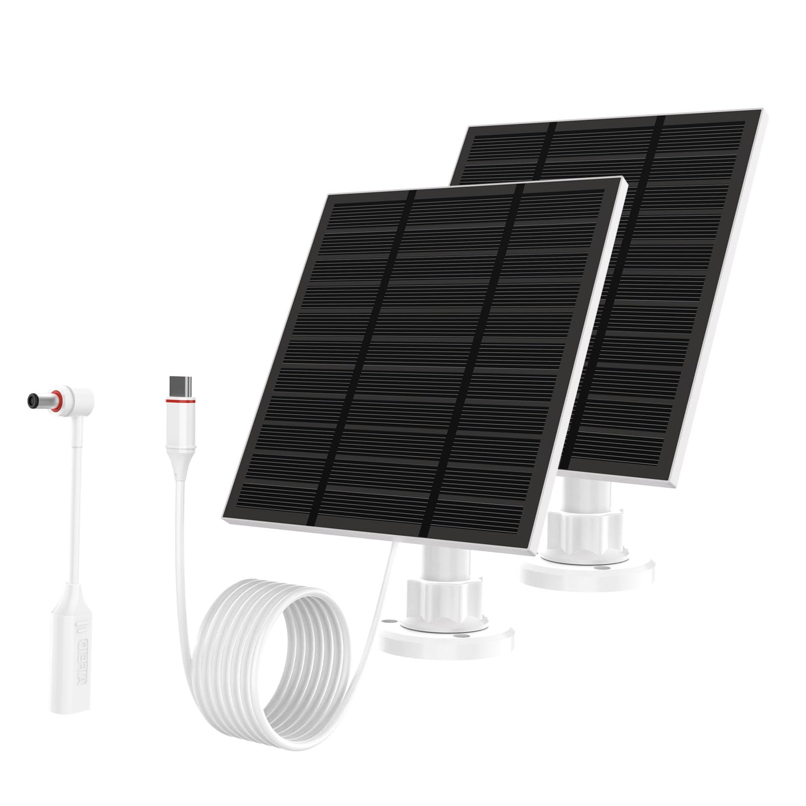 Photo 1 of LMDTYN Solar Panels for Camera Outdoor Wireless (2-Pack)